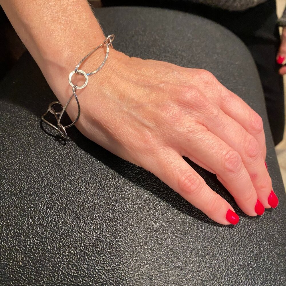 Silver link bracelet